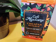 Cafe Mexicano  Chiapas Reserve Ground Coffee Medium Dark Roast 12 oz☕🫖