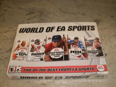 NEW SEALED WORLD OF EA SPORTS 5 OF THE BEST GAMES PC 2004