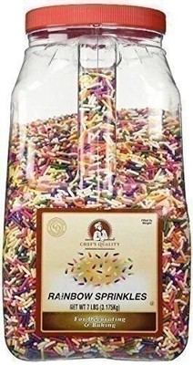 Chef's Quality Rainbow Sprinkles 7lb (bulk Pack of 2)