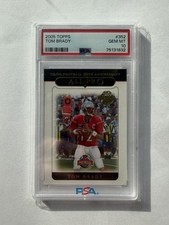 2005 Topps Football - All-Pro Tom Brady Card Number #352 Graded PSA 10