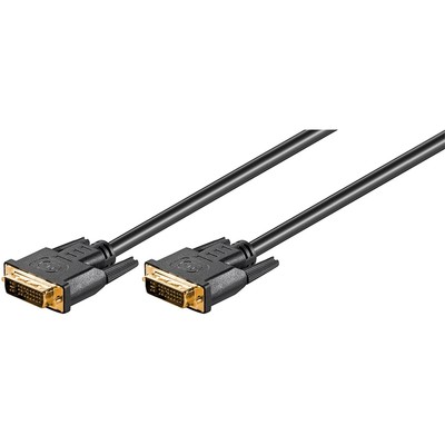 DVI-Kabel Dual Link 24+1 2x Stecker Ferrit vergoldet 2m zertifiziert
