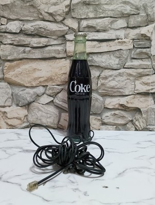 Vintage Coca-Cola Bottle Phone 1983 Coke Telephone Collectible - Untested