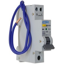 Mini RCBO Type A 30mA B Curve 6kA Consumer Unit Circuit Breaker 6A 16A 32A 40A