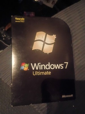 Microsoft Windows 7 Ultimate Upgrade 32/64-Bit DVDs Retail Box w/ Product Key