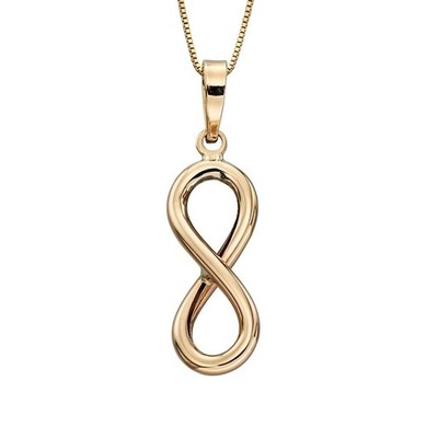 Elements 9 Karat Gelbgold Infinity Anhänger