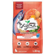 Purina Beyond Simply Salmon & Whole Brown Rice Dry Cat Food 1.36kg 3lb NO TARIFF