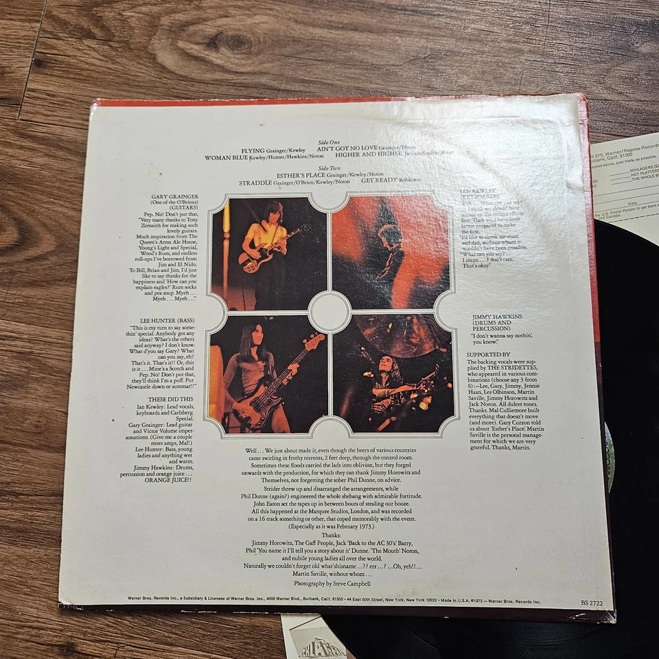 Strider – Exposed Warner Bros. Records 1973 BS 2722 Vinyl 33 RPM 12" VG+ EX/EX - Image 2 of 4