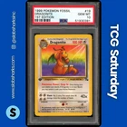 1999 POKEMON FOSSIL 1ST EDITION #19/62 DRAGONITE PSA 10