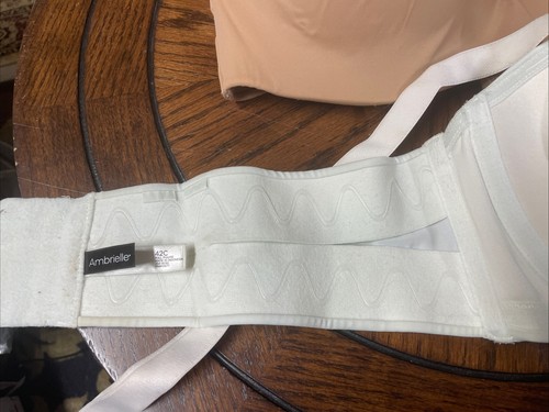 PRIVATE Ambrielle 42C Full Figure Multiway Strapless Bra Cream Beige 5 Way READ - Picture 8 of 23