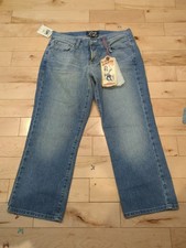 LUCKY BRAND JEANS SZ 6/28 "CLASSIC RIDER CROP" BLUE JEANS NWT
