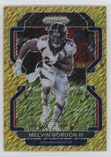 2021 Panini Prizm Gold Shimmer Prizm 1/10 Melvin Gordon III #202 12tf