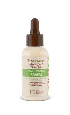 Creme of NatureRoot Recharge Serum, Aloe & Black Castor Oil Thin Hair, 1.7 Oz