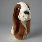 New ListingVtg Hush Puppies 6” Plush Brown & White Basset Hound Dog Sitting Born 1958