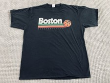 Port  Company Boston Celtics Mens T Shirt Short Sleeve Black XL Basketball