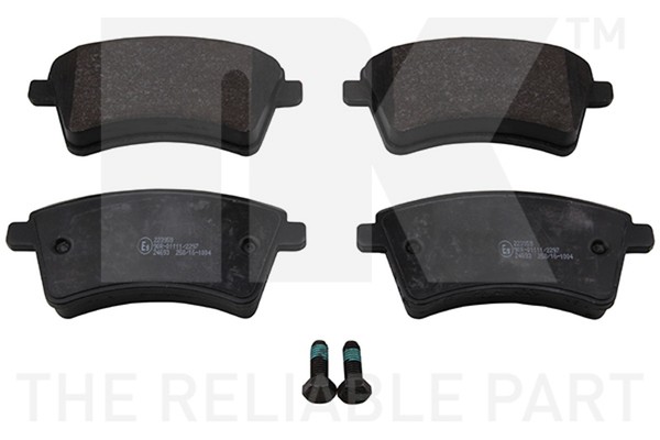 NK Bremsbelagsatz Scheibenbremse 223959 FüR Mercedes Kangoo Renault Citan KW0 2-image
