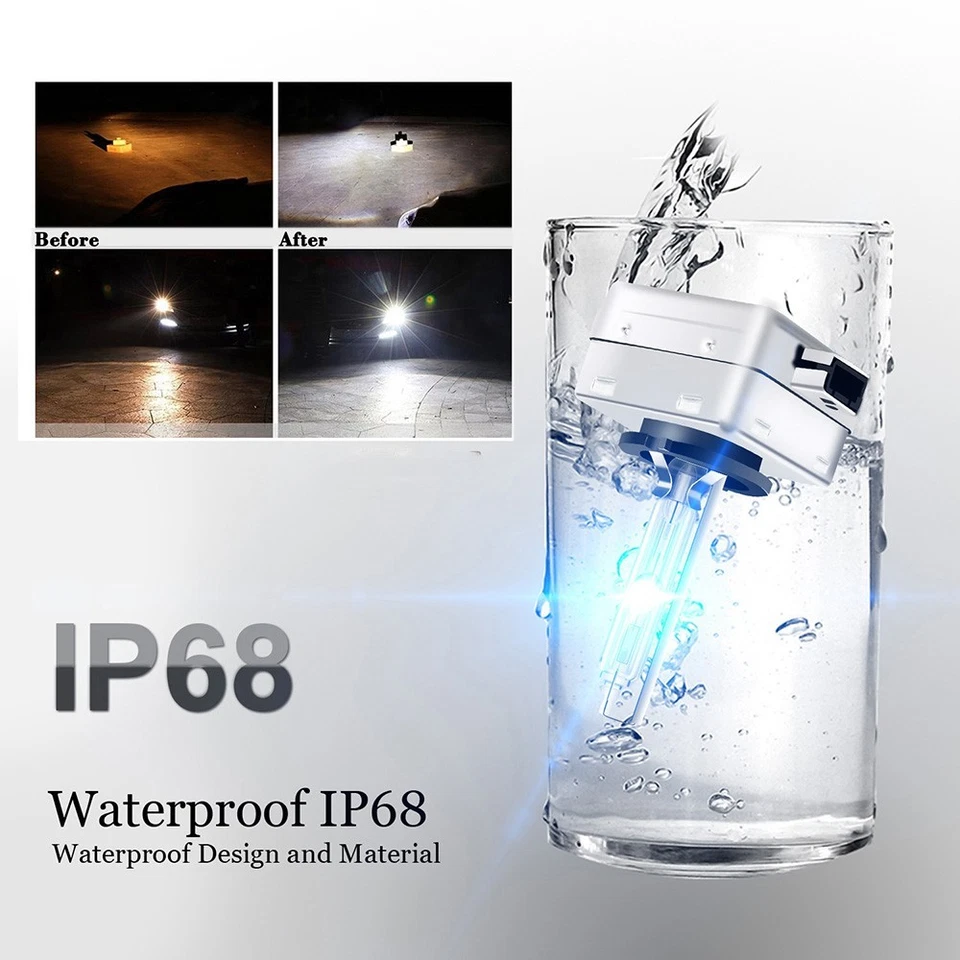 D3S BULB X2 35W 6000K FACTORY XENON BULB OEM REPLACEMENT HID BULBS GENUINE BM - Image 4 of 4