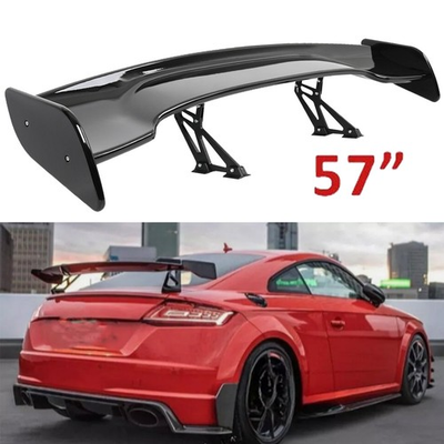 #ad Glossy Black 57quot; Rear Spoiler Wing Truck GT Style For Audi TT TTRS ABS plastic $149.99