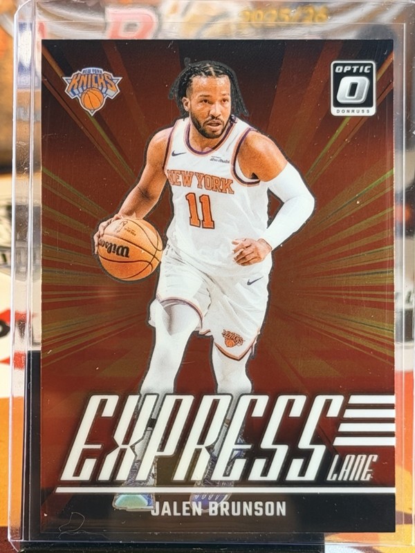 2024-25 Panini Donruss Optic Express Lane Jalen Brunson #21 NY Knicks