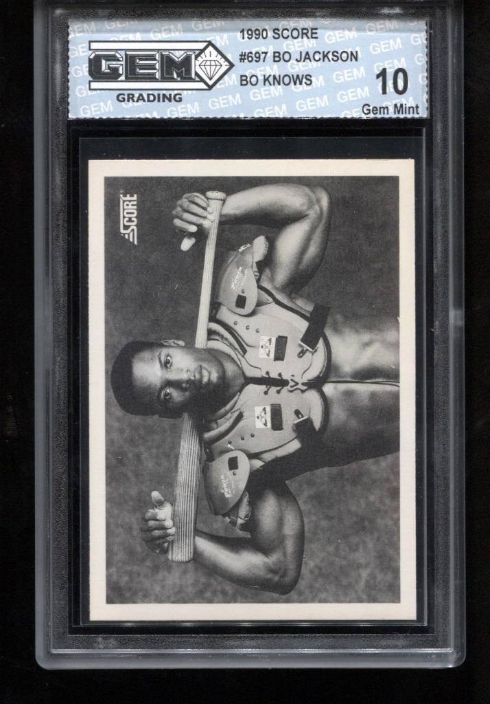 Bo Jackson 1990 Score #697 Bo Knows Iconic Baseball Card GEM MINT 10