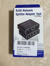Gigabit Ethernet Splitter RJ45 LAN Network Adapter 1 to 4 Port 1000Mbps for PC