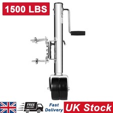 1500lbs Trailer Tongue Jack Heavy Duty Boat Trailer Jack 13" Lift w/ Dual Wheel