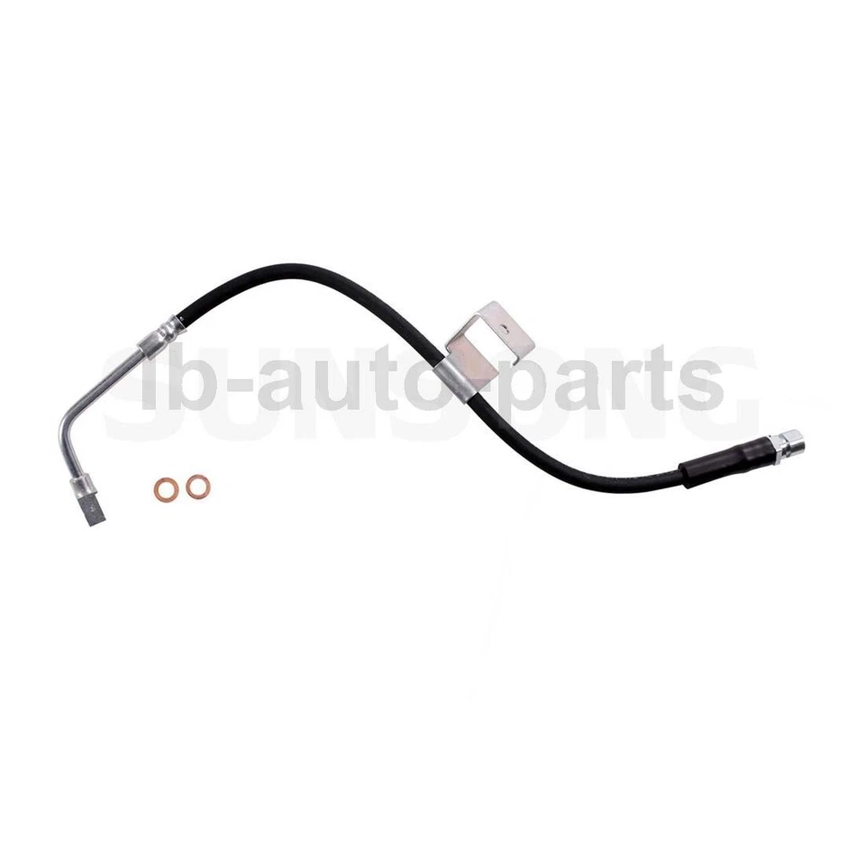 2X Front Brake Line Hose Sunsong For For Hummer H3T 2009 2010 - Image 3 of 4