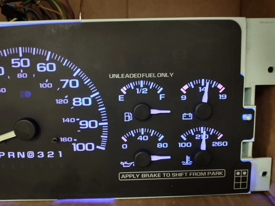 95-96 C/K ГРУЗОВИК SUBURBAN TAHOE ПРИБОРНОЙ ПАНЕЛИ SPEEDO TACH 232K ВОССТАНОВЛЕН - Изображение 3 из 4