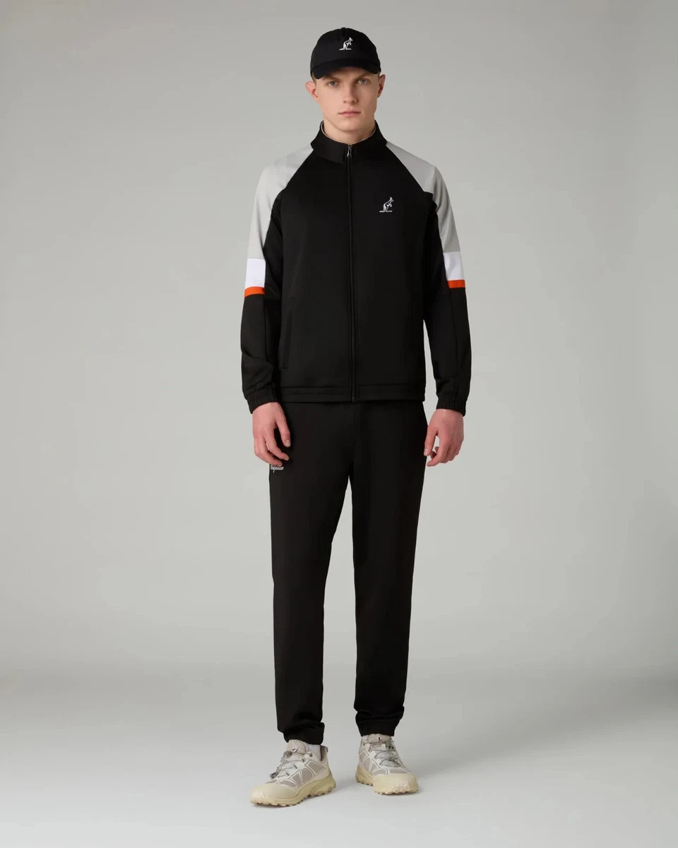 Survêtement Homme Australian Essential – Tracksuit Complet, Bleu Navy, Made In Italy, Neuf