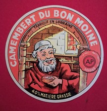 ÉTIQUETTE FROMAGE CAMEMBERT . FABRIQUÉ EN LORRAINE 