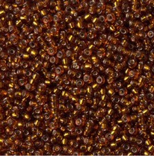 Miyuki Seed Beads 11/0 - Silver-Lined Dark Topaz