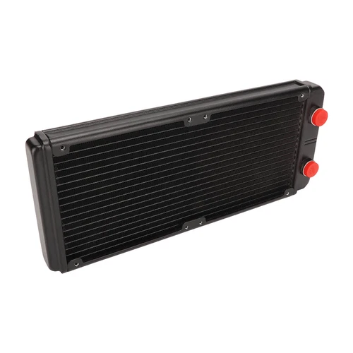 Water Cooling Radiator G1/4in 27mm Thick Computer Radiator 18 Tubes Copper