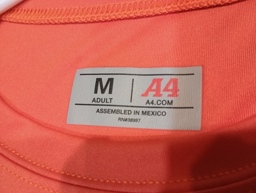 Gatorade G Logo Performance Shirt Medium Orange A4 Win From Within Sports Drink - Picture 3 of 9