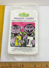 Sesame Street Number flash cards The Muppets SEALED 1978 The Count