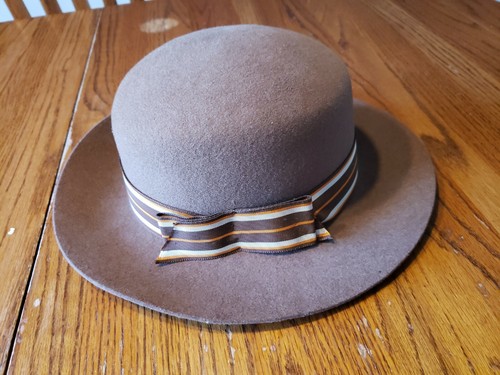 Vintage Christian Dior Miss Dior Brown Wool Hat