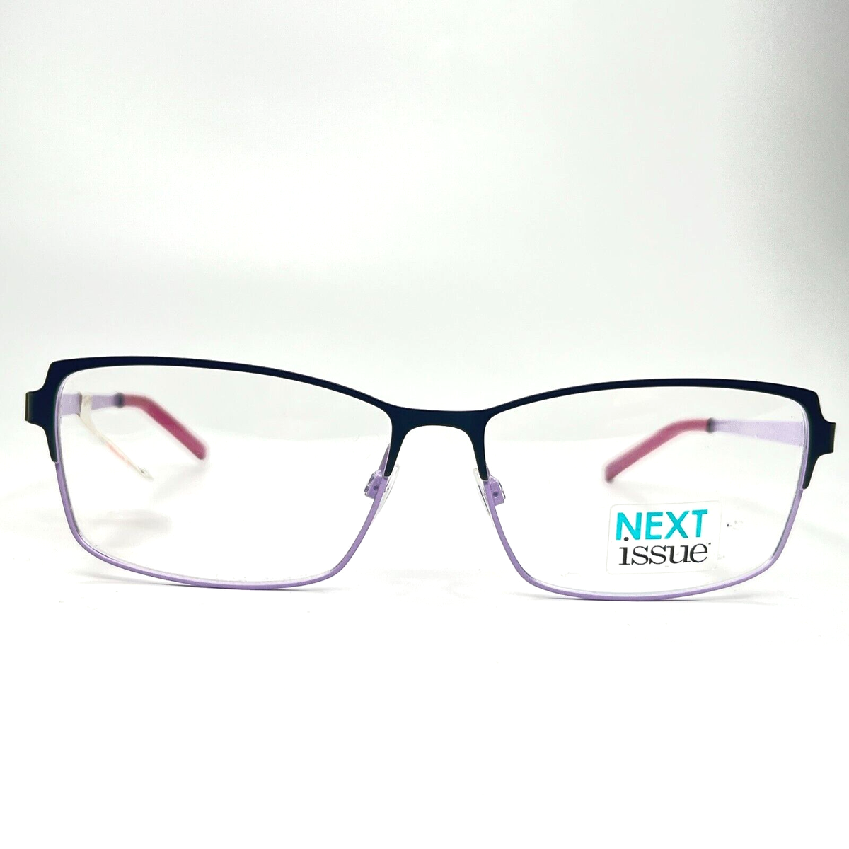 Next Issue AN 200 COL 91 B Pink Black Rectangle Eyeglasses 