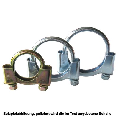 Für Audi 2 Auspuff Schellen Rohrverbinder Rohrschellen Bügelschellen M8 x Ø 48mm