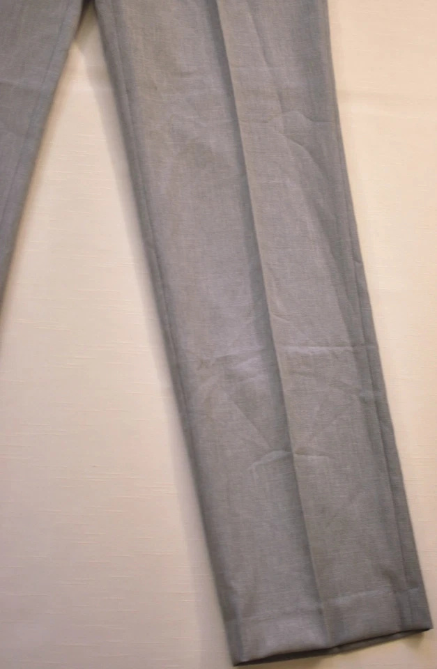 Hombre Braggi Pantalones Pantalones Talla 34 x 34 Gris Calce Moderno Recto Frente Plano Poliéster Foto 2 de 4