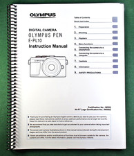 Olympus E-PL10 Instruction Manual: 179 Pages with Protective Covers