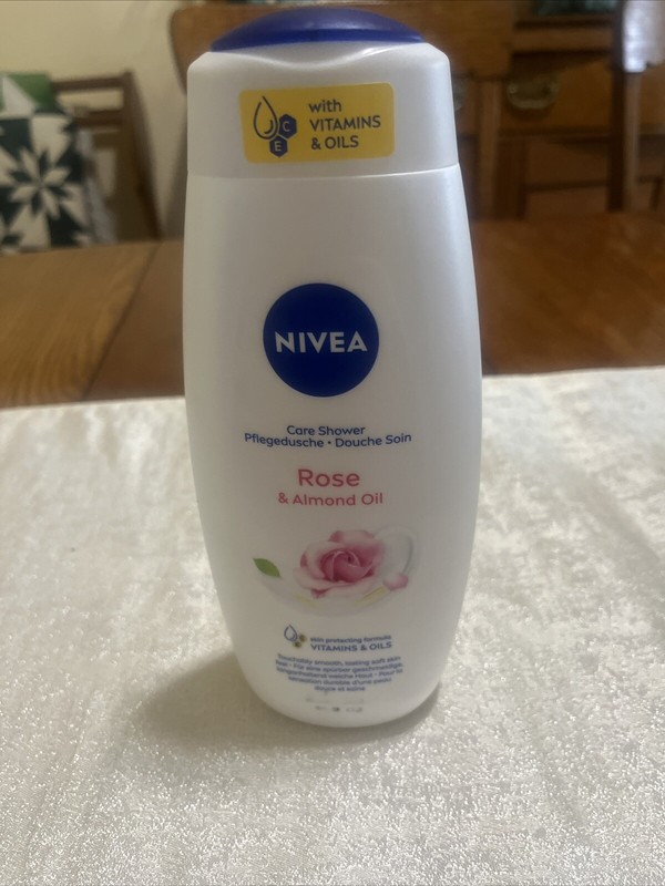 NIVEA Rose & Almond Oil Caring Shower Cream 16.9 Oz .