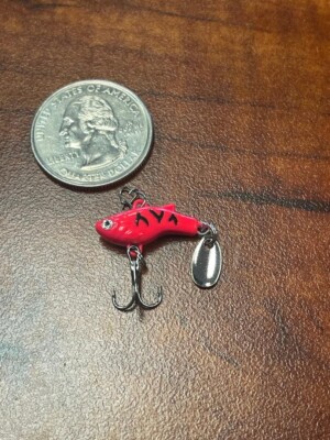 TIKKA FLASH ice fishing jig 1/32 oz #18 dark pink with black NIP