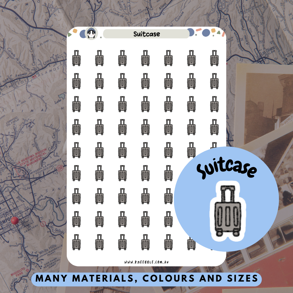 Suitcase Luggage Planner Stickers-image