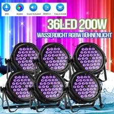 Impermeabile 36 LED Par Can luce di scena 200 W RGBW DMX esterno festa RGBW faretto