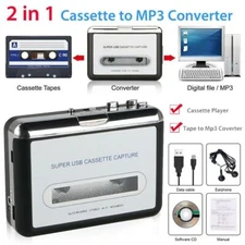 New Portable Cassette PlayersConverter Recorder Convert Tapes to Digital MP3 USA