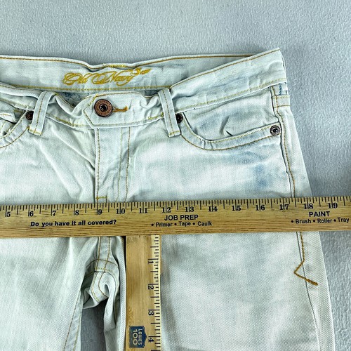 Old Navy Womens Blue Jeans Tag Size 8 (33x17.5) Low Rise Capri Embroidered - Picture 7 of 12