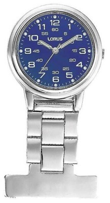Nurse fob watch by lorus BLUE dial RG251DX9