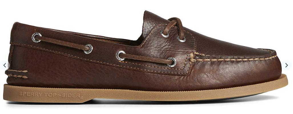 Sperry A/O Authentic Original 2 Eye Pull-Up Dark Tan Boat  display picture 3