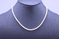 4mm Round White Freshwater Pearl Choker Necklace AAAAA High Luster Pearls Gift