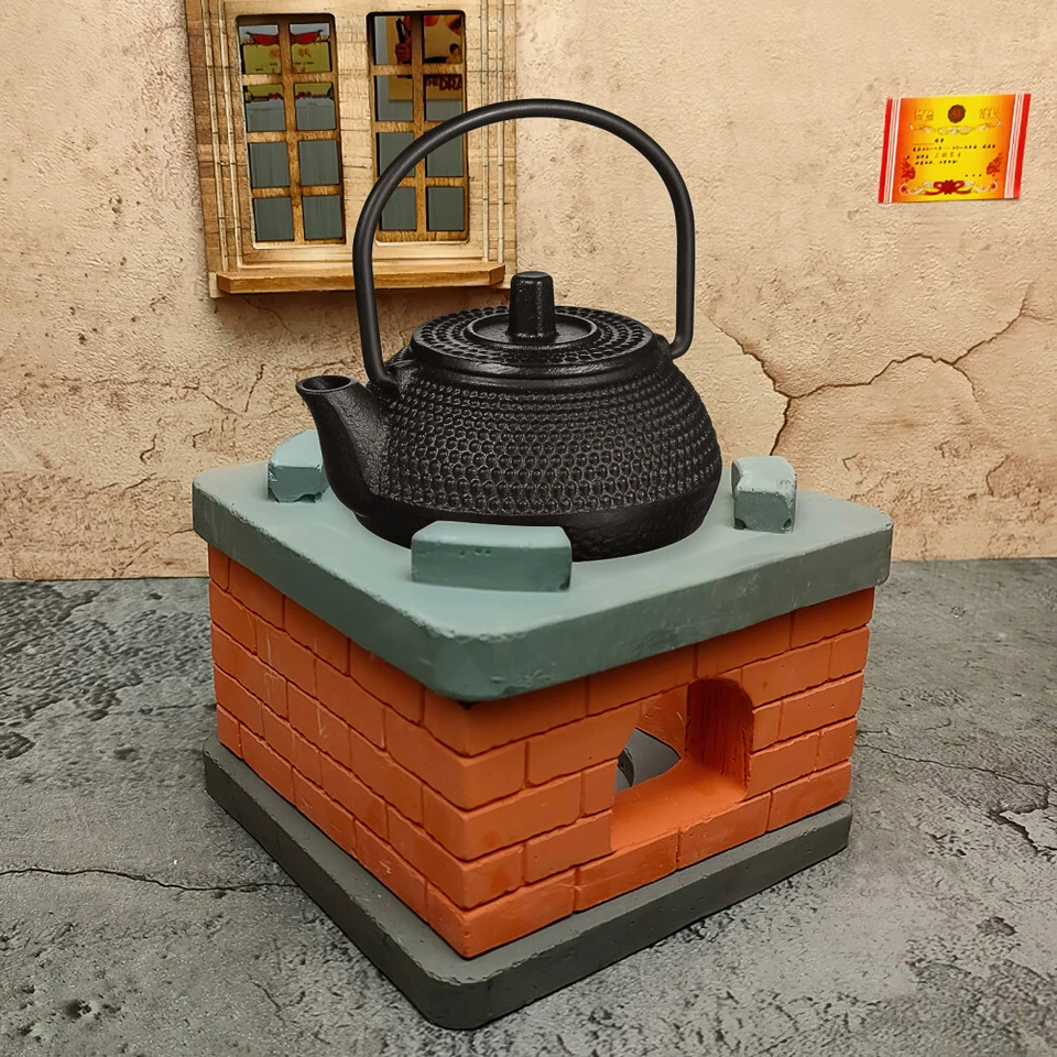 1PC Decorative Small Tea Kettle Cast Iron Teapot Tabletop Ornament Adornment - Image 4 of 4