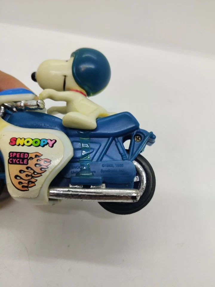 Snoopy Speed Cycle Hasbro Aviva 1966 - Hong Kong Voir Photos Moteur A Friction - Photo 3/4