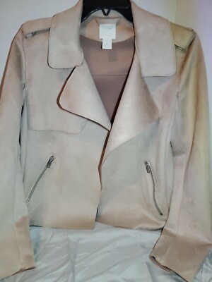 H&M Suede Soft Pink Blazer for Women Size XS